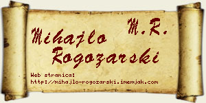 Mihajlo Rogožarski vizit kartica